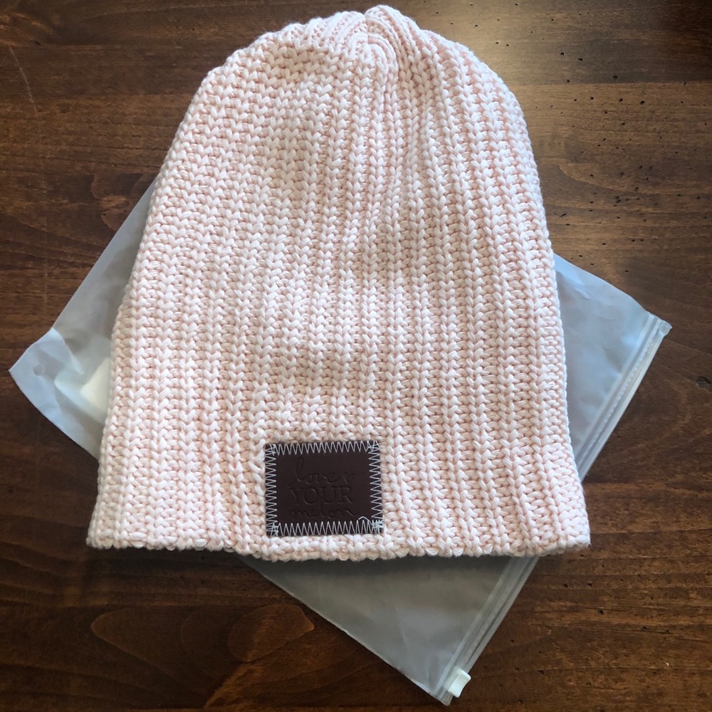 Limited edition light pink beanie one size